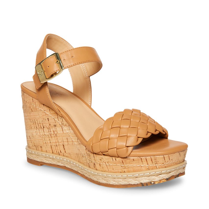 Sandalias Tacones Steve Madden Jitney Camel Mujer Marrones | ES LX86E3